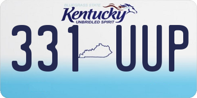 KY license plate 331UUP