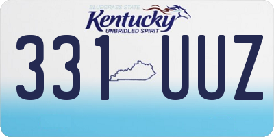 KY license plate 331UUZ