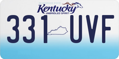 KY license plate 331UVF