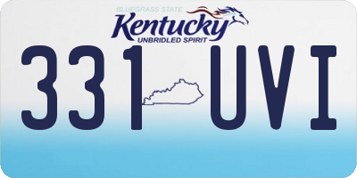 KY license plate 331UVI