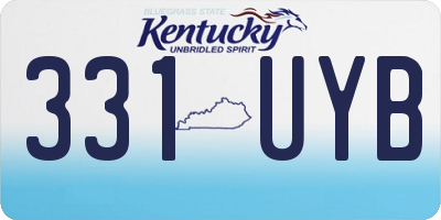 KY license plate 331UYB