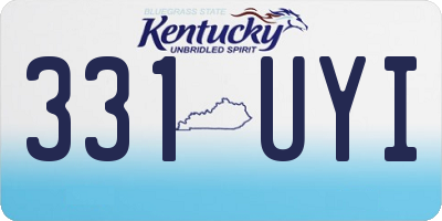 KY license plate 331UYI