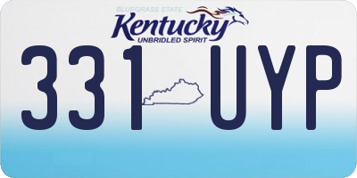 KY license plate 331UYP