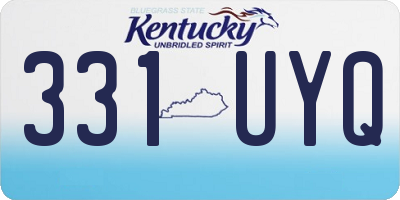 KY license plate 331UYQ