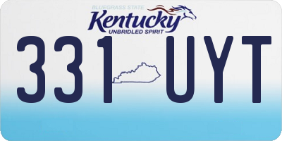 KY license plate 331UYT
