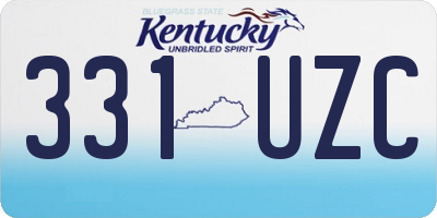 KY license plate 331UZC
