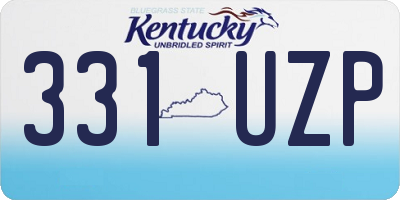 KY license plate 331UZP
