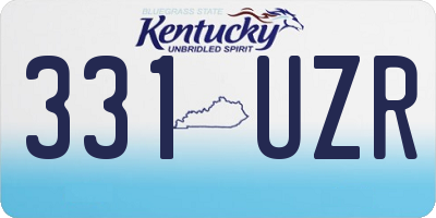 KY license plate 331UZR
