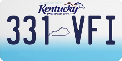 KY license plate 331VFI