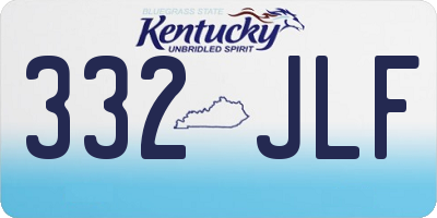 KY license plate 332JLF