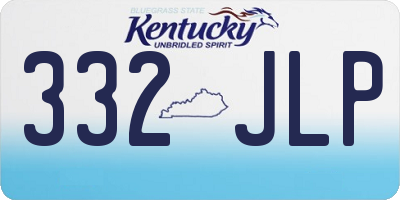 KY license plate 332JLP