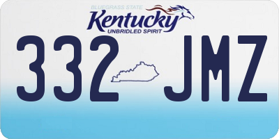 KY license plate 332JMZ