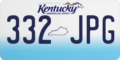 KY license plate 332JPG