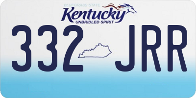 KY license plate 332JRR
