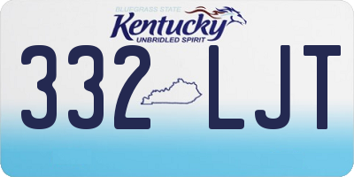 KY license plate 332LJT