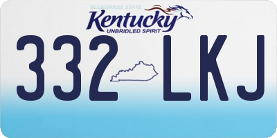 KY license plate 332LKJ