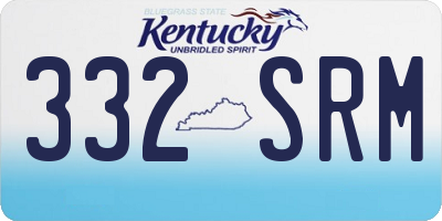 KY license plate 332SRM