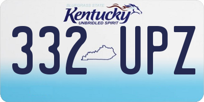 KY license plate 332UPZ
