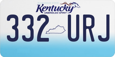 KY license plate 332URJ