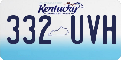 KY license plate 332UVH