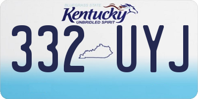 KY license plate 332UYJ