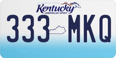 KY license plate 333MKQ