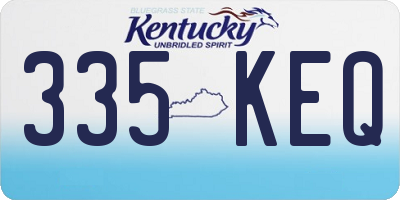 KY license plate 335KEQ