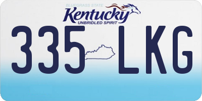 KY license plate 335LKG