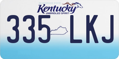 KY license plate 335LKJ