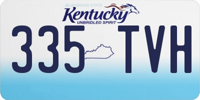 KY license plate 335TVH