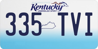 KY license plate 335TVI