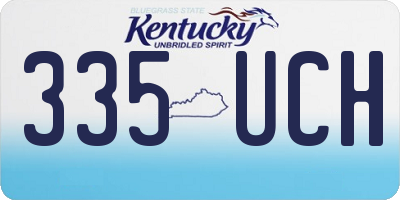 KY license plate 335UCH