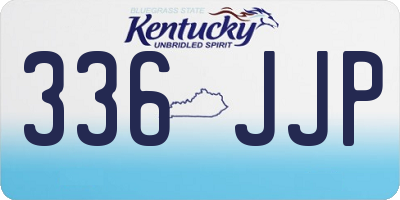 KY license plate 336JJP
