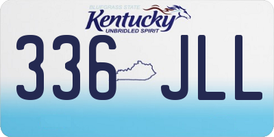KY license plate 336JLL
