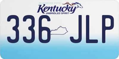 KY license plate 336JLP