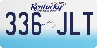 KY license plate 336JLT