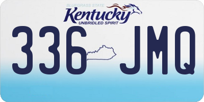 KY license plate 336JMQ