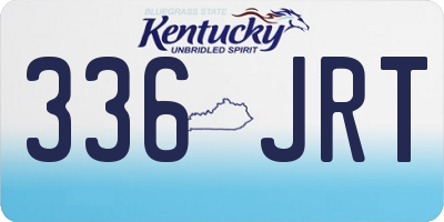 KY license plate 336JRT