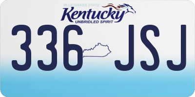 KY license plate 336JSJ