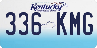 KY license plate 336KMG