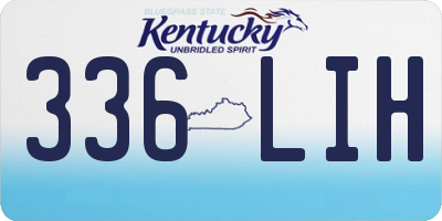 KY license plate 336LIH