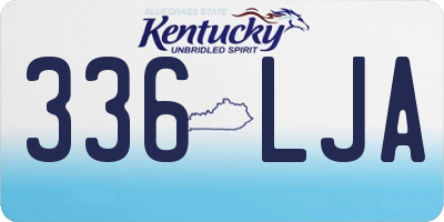 KY license plate 336LJA