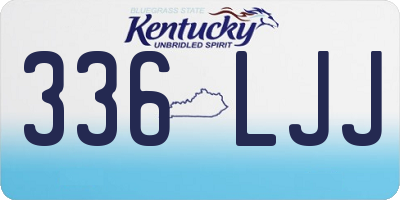 KY license plate 336LJJ