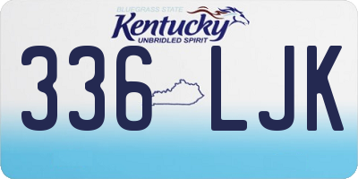 KY license plate 336LJK