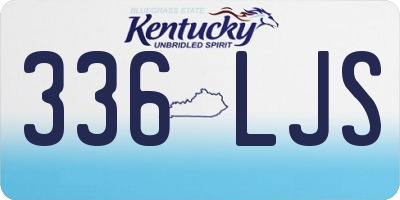 KY license plate 336LJS