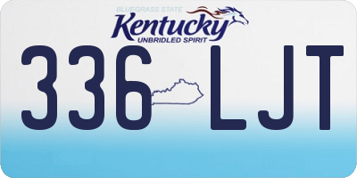 KY license plate 336LJT
