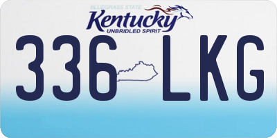 KY license plate 336LKG