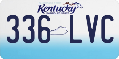 KY license plate 336LVC
