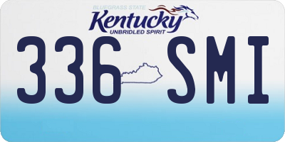 KY license plate 336SMI