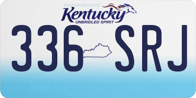 KY license plate 336SRJ